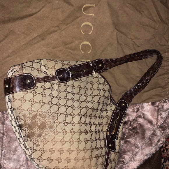 Gucci Pelham Brown Canvas Hobo Bag - Picture 2 of 8